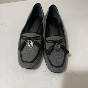 ETIENNE AIGNER Gray Wool Tassel Loafers